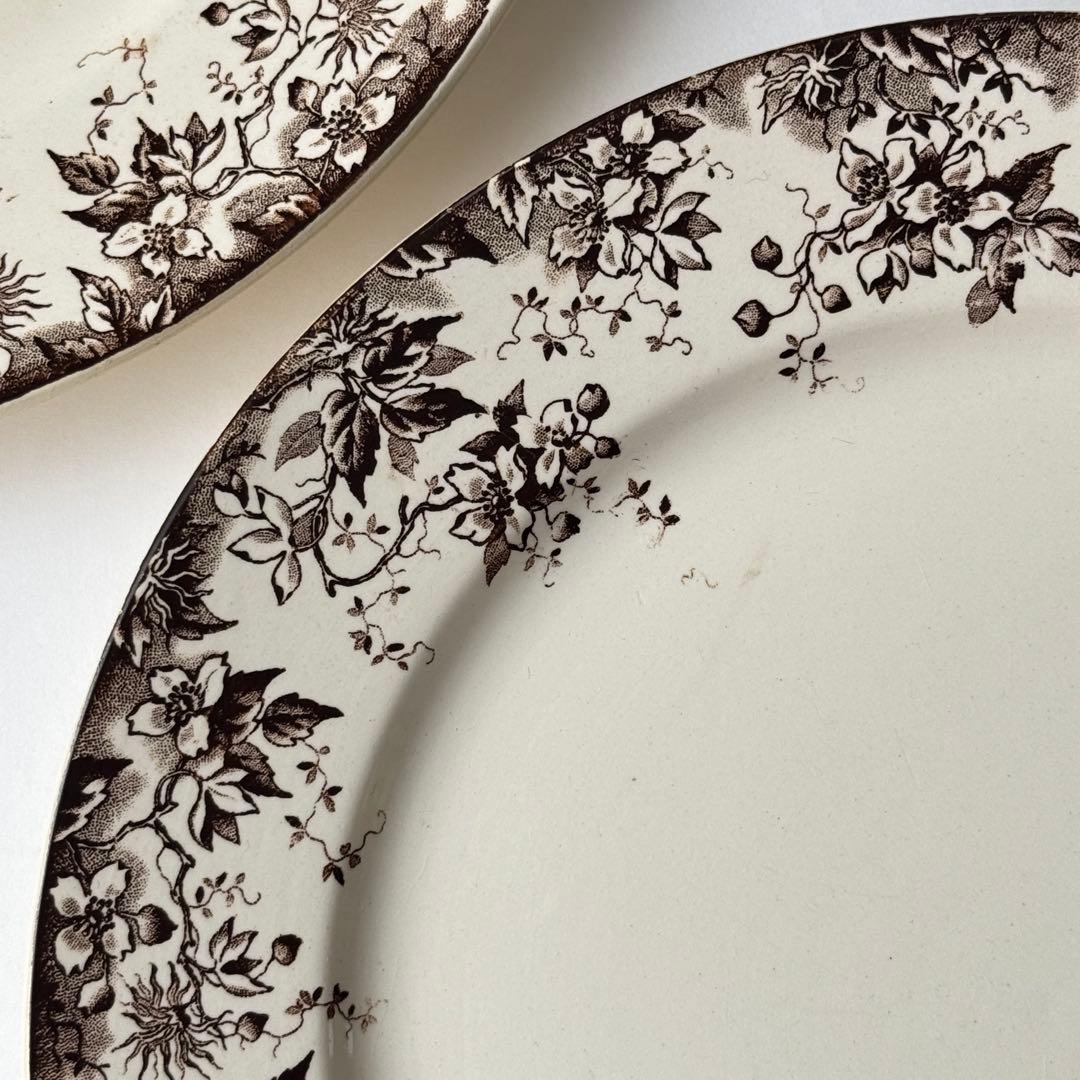 フランスアンティーク　サルグミンヌ　ALPHAND ディナープレート 2枚セット