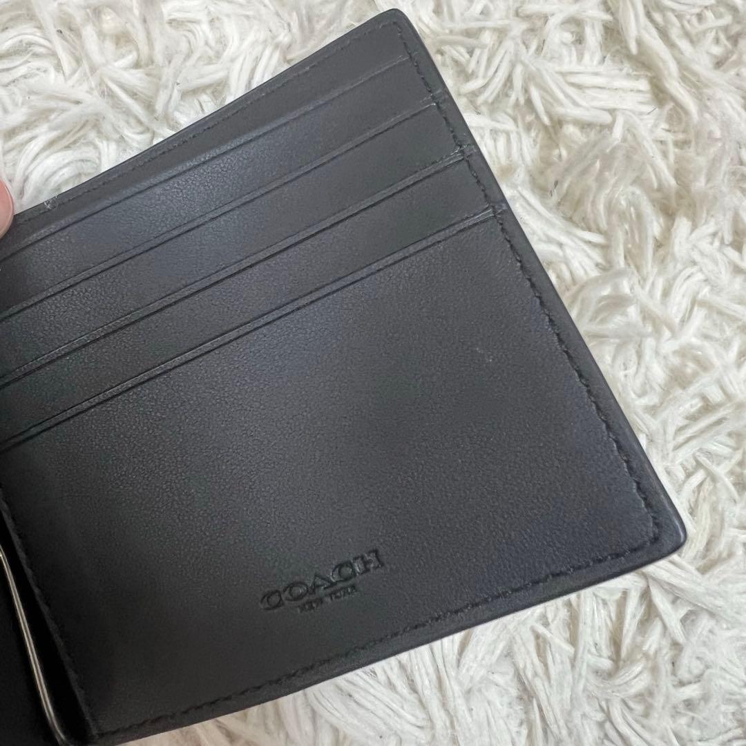 コーチ COACH マネークリップ シグネチャー ケース レザー