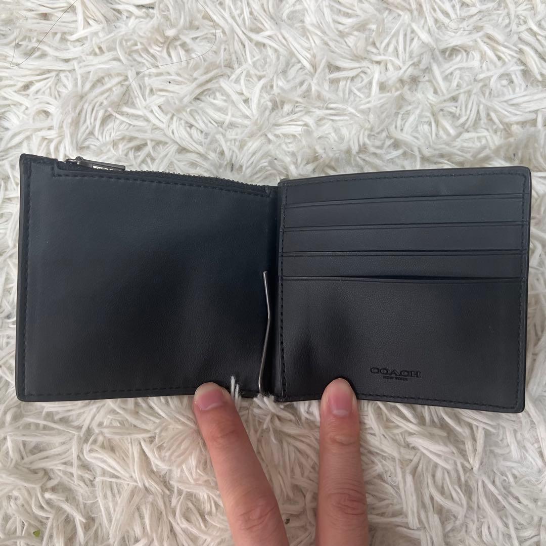 コーチ COACH マネークリップ シグネチャー ケース レザー