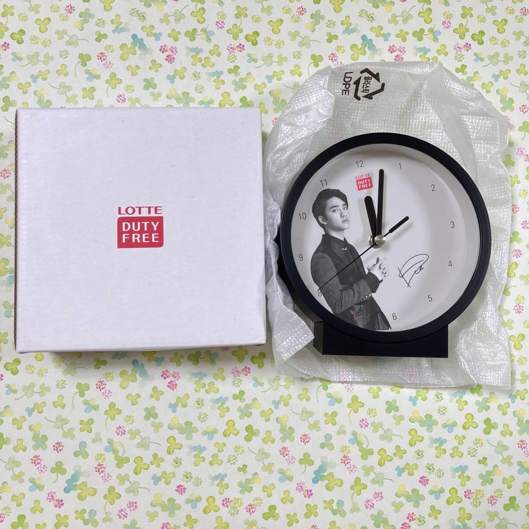 EXO D.O. ディオ　ギョンス　時計　置時計　グッズ　公式　ロッテ　免税店