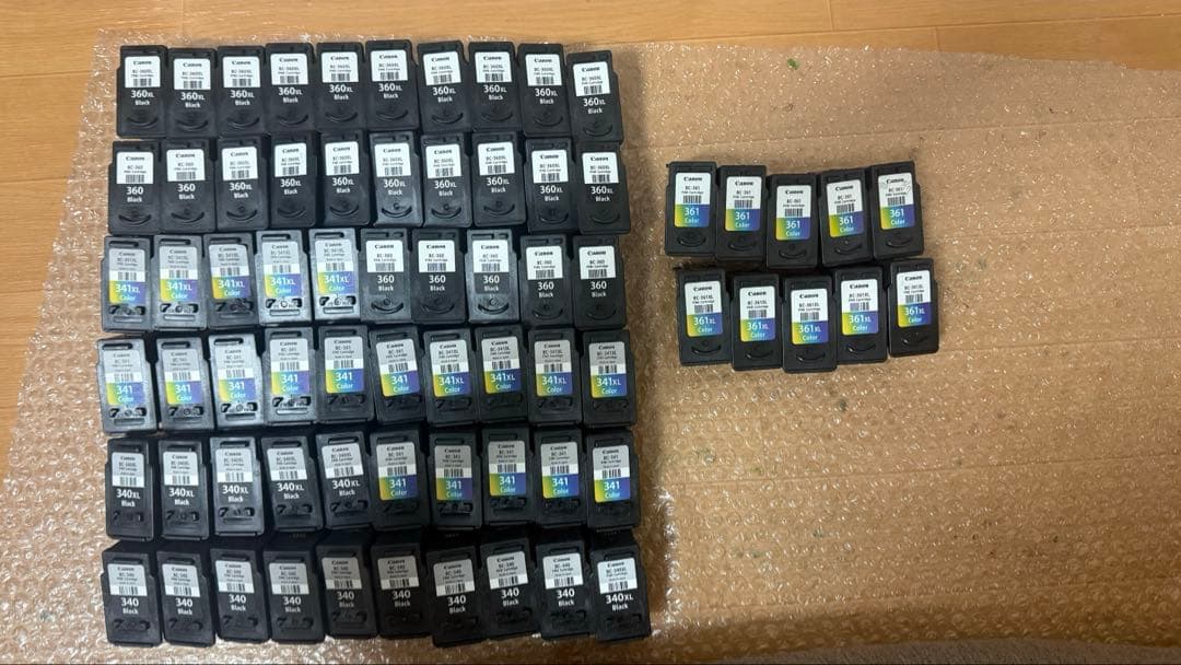 Canon 純正使用済みインクカートリッジ70個-3