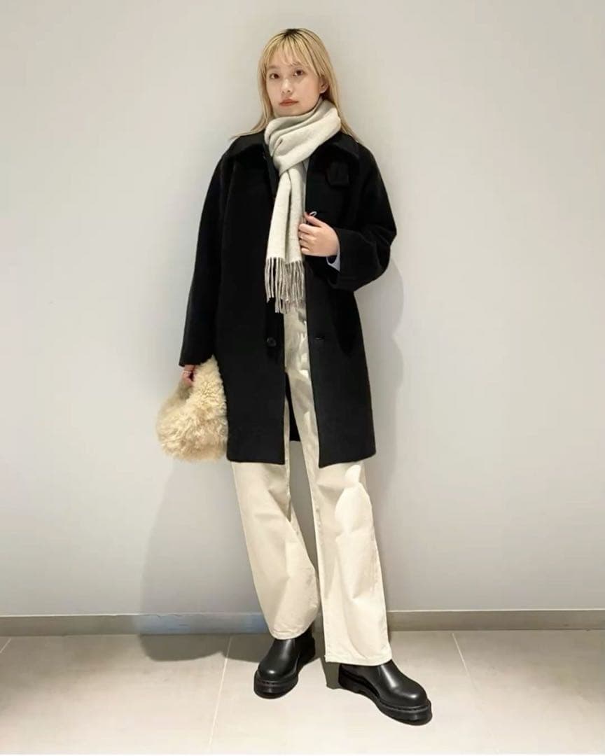 【最終値下げ】Steven Alan シャギーミドルコート黒
