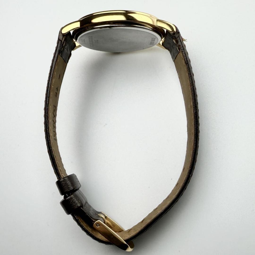 メンズ 美品【新品電池/稼働】ロンジン 腕時計 デイト クォーツ ゴールド文字盤