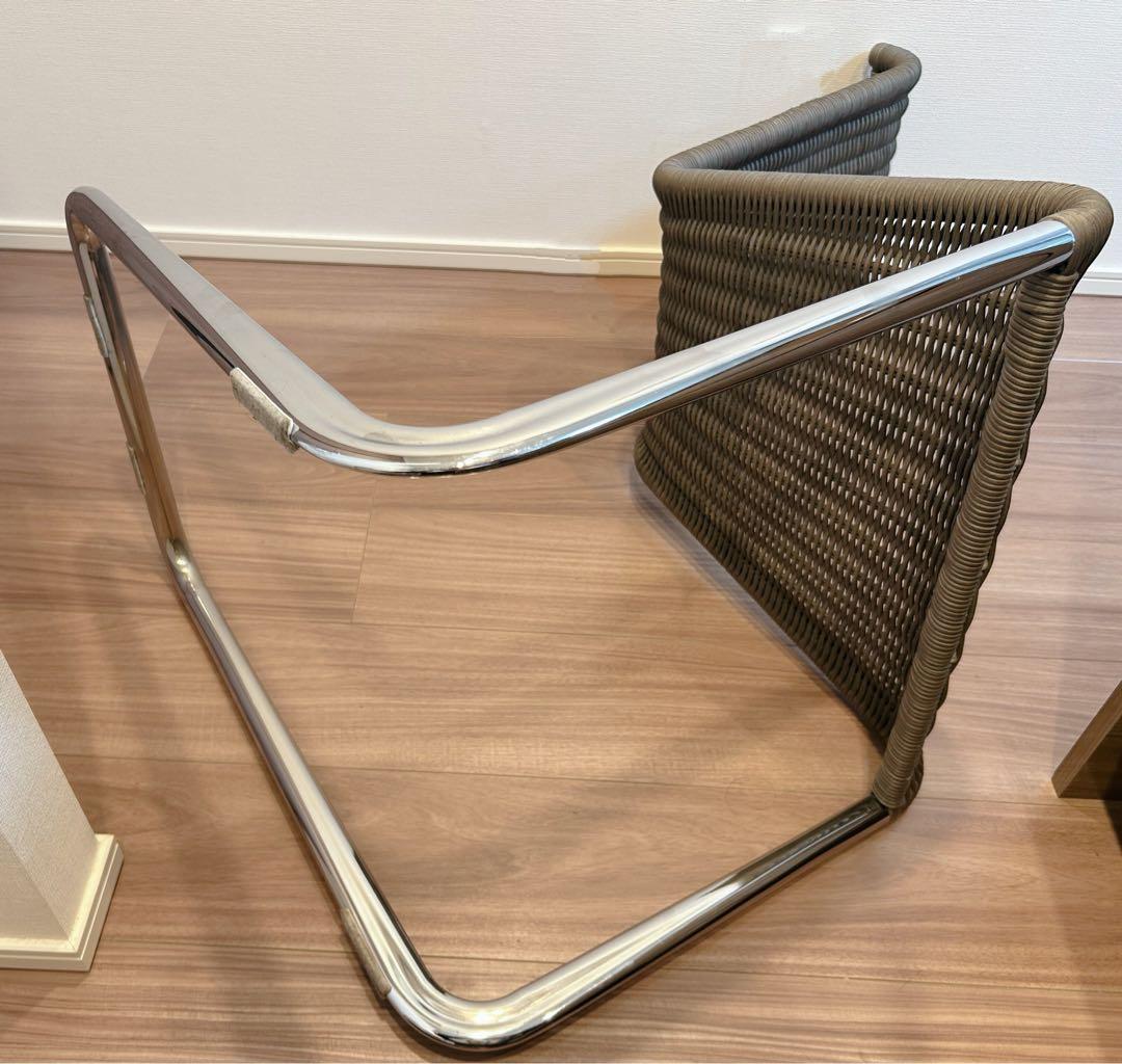 TECTA B20 チェア ドイツ製 グレー×藤×シルバー モダンデザイン