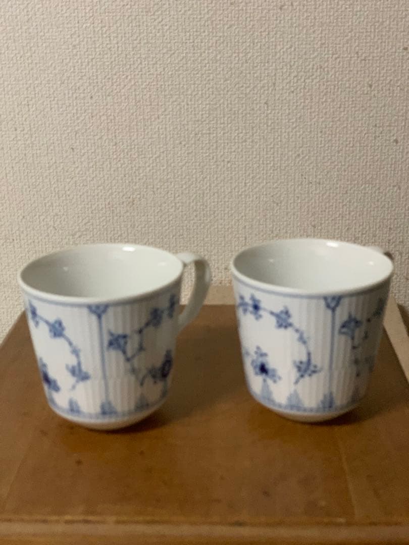 ロイヤルコペンハーゲン　ブルーフルーテッドプレインシリーズ3点セット、