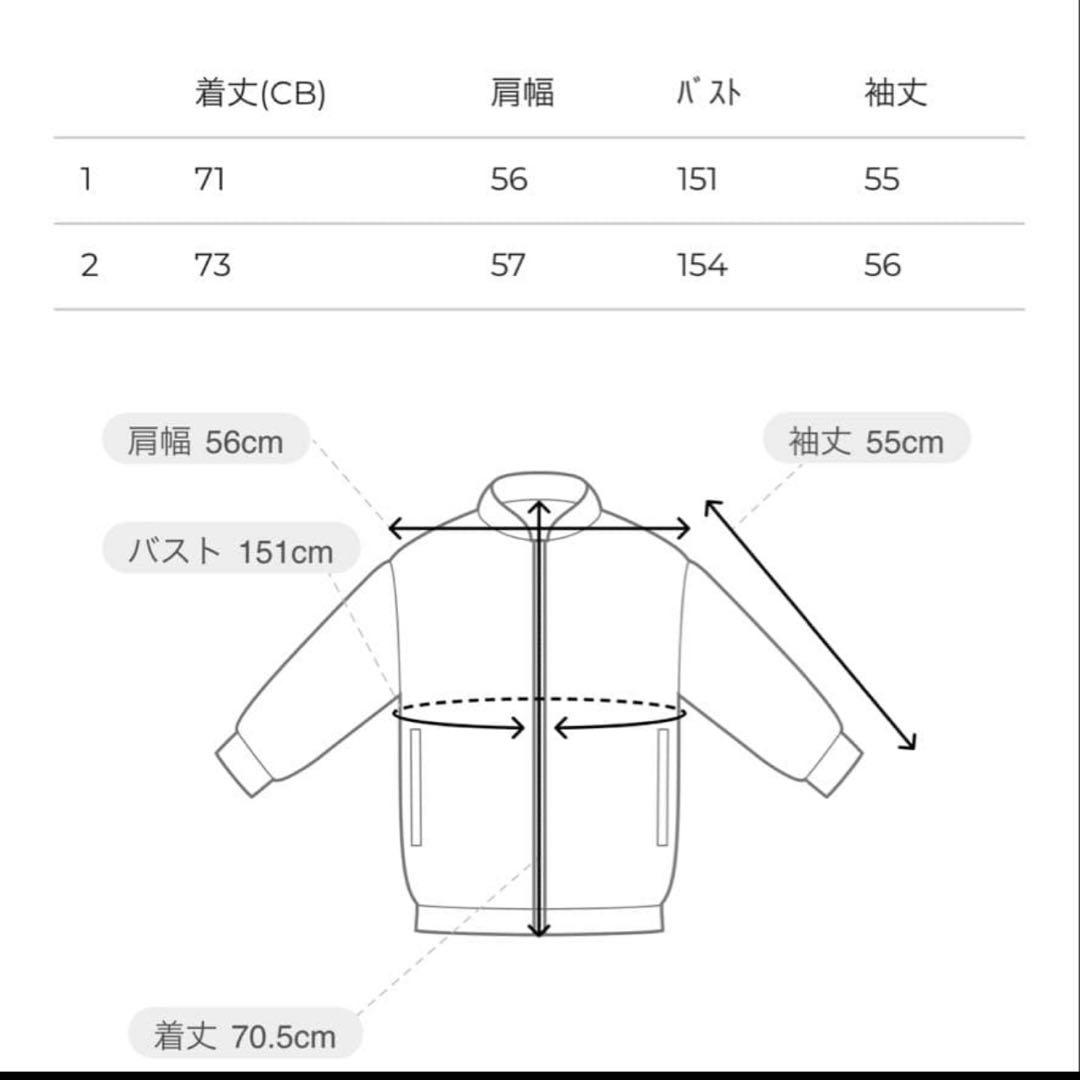 FAKE LEATHER BALLOON JACKET CLANE アイボリー2