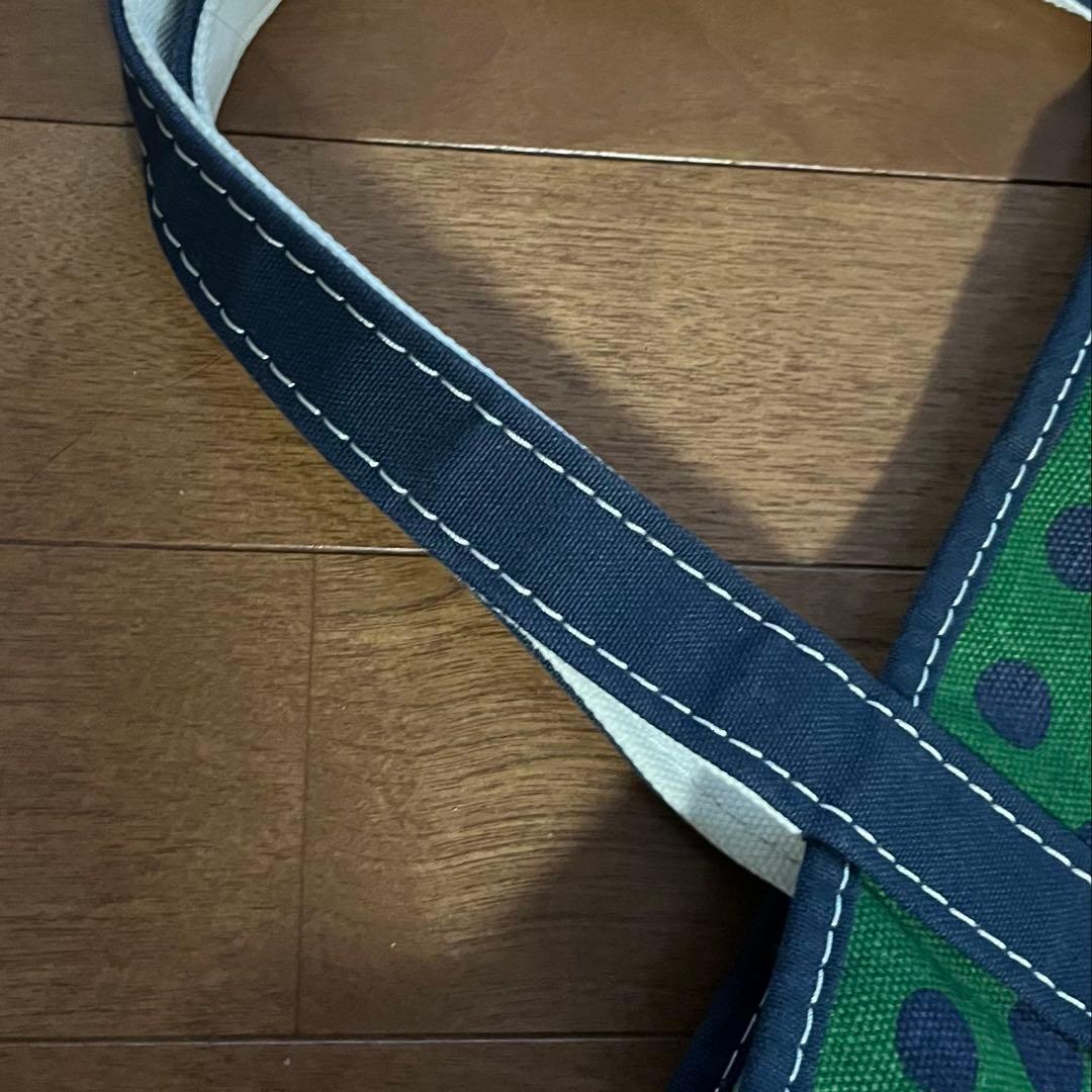LLBean トートバッグ　水玉　ドット