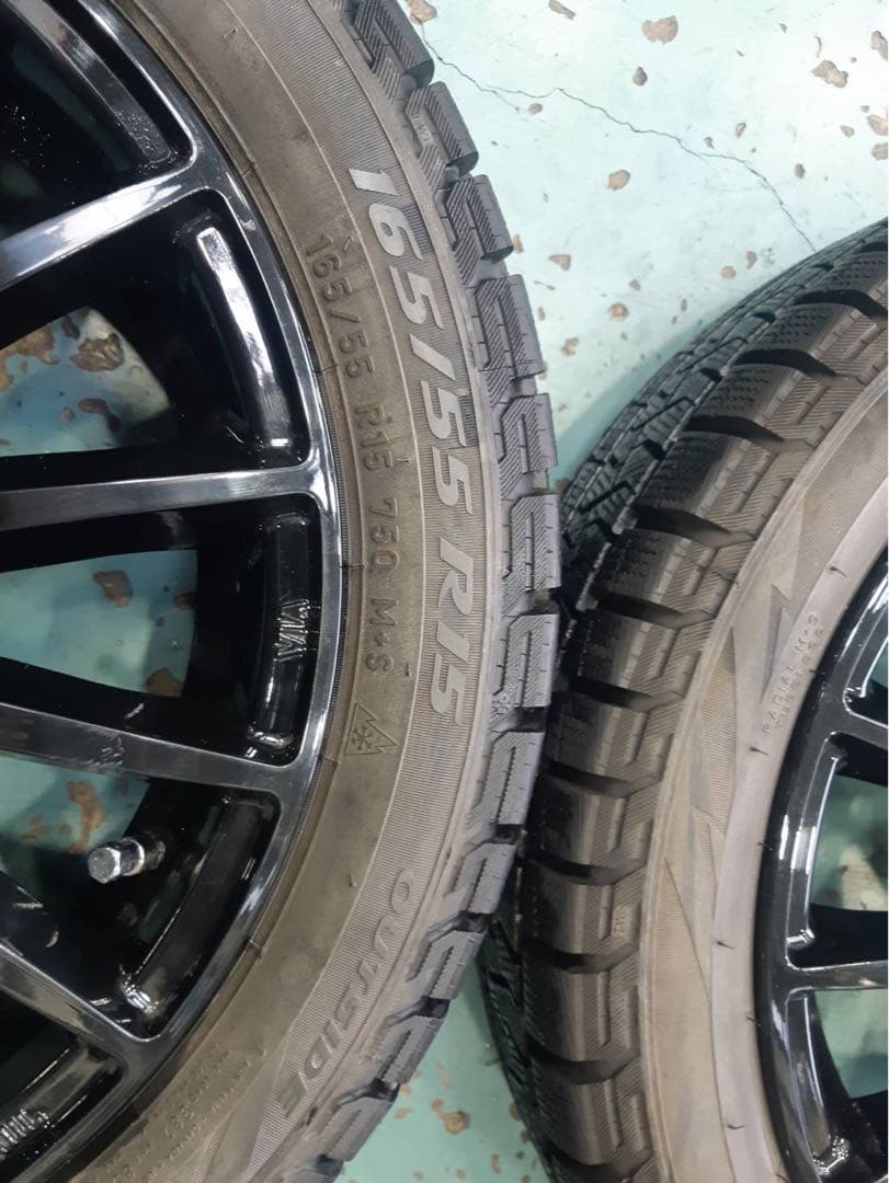中古15インチスタッドレス、 ホイールセット