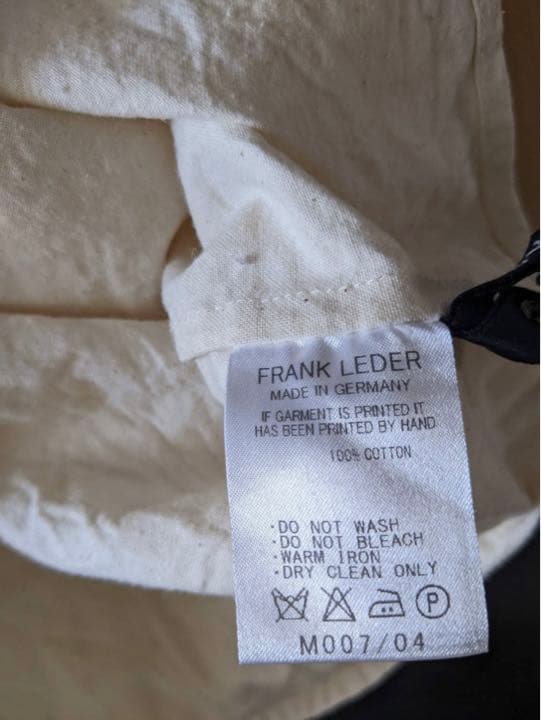 サイズS フランクリーダー ベッドリネンシャツ FRANK LEDER
