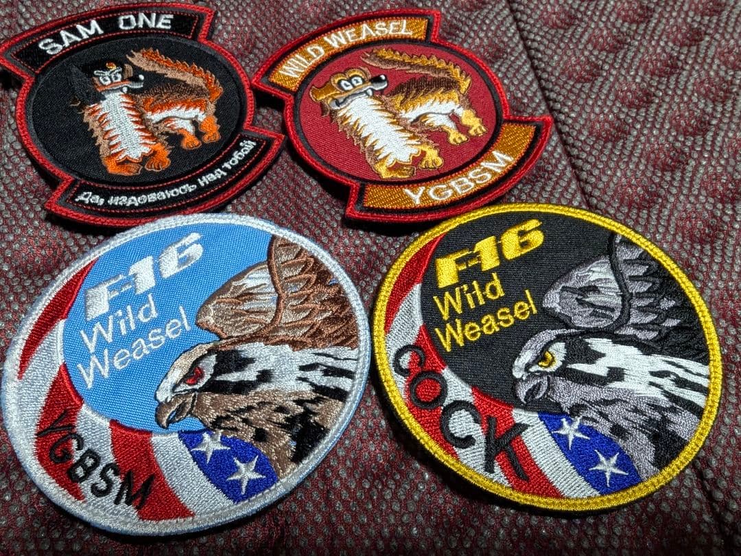 F-16 Wild Weasel パッチセット三沢基地