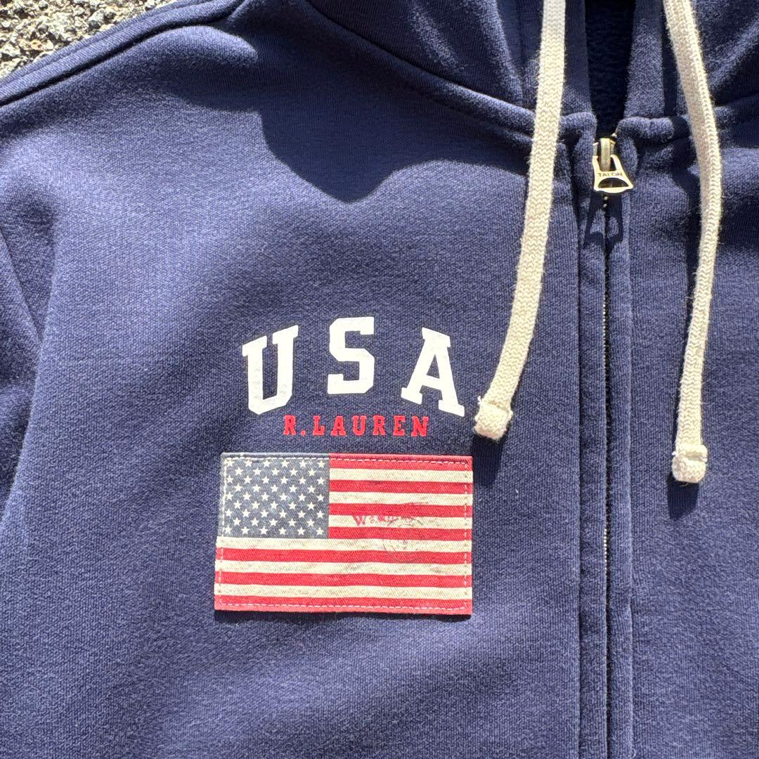 Polo Ralph Lauren ジップパーカー ネイビー 短丈