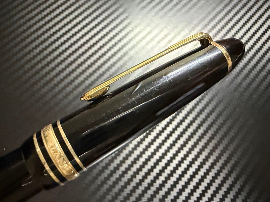 美品 モンブラン マイスターシュテュック 146 14K 全金 F 細字 万年筆