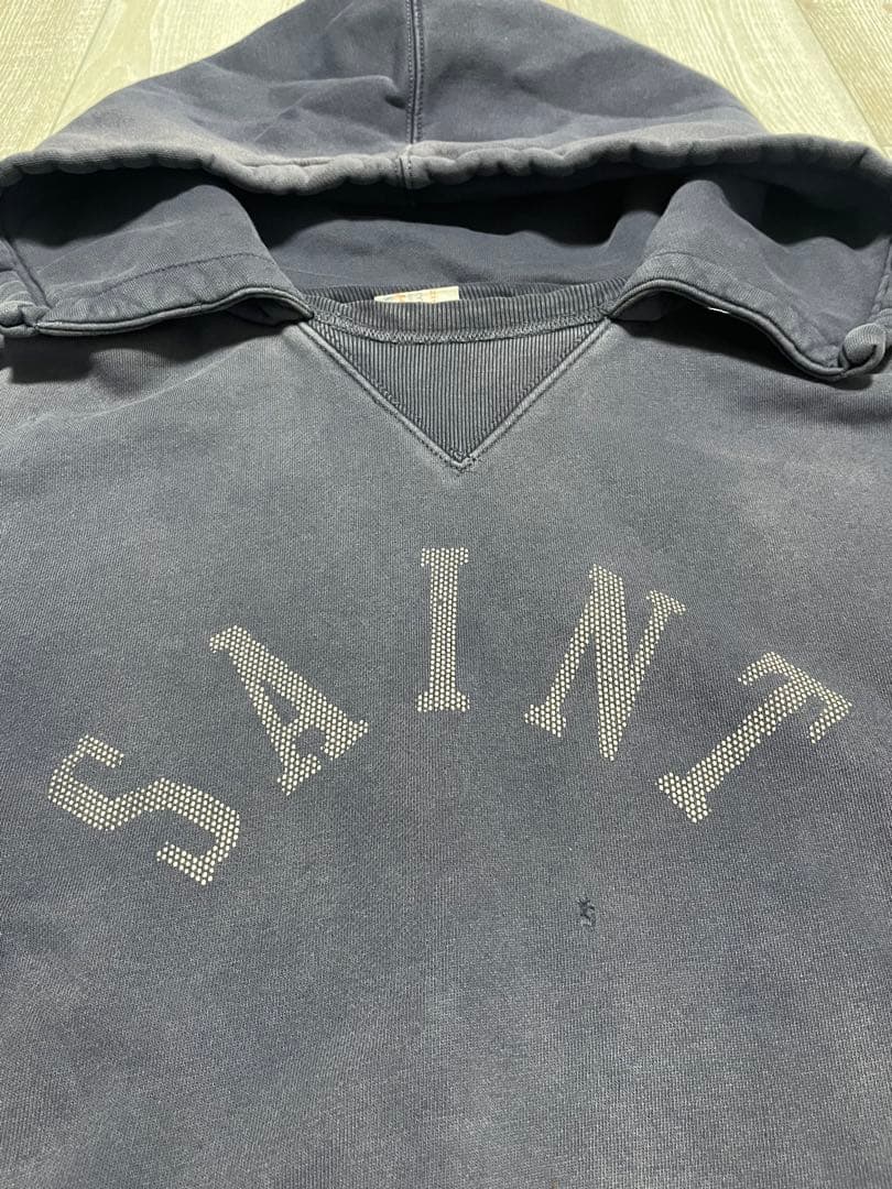SAINT セントマイケル ベルベルジン パーカー ネイビー 紺 L キムタク着