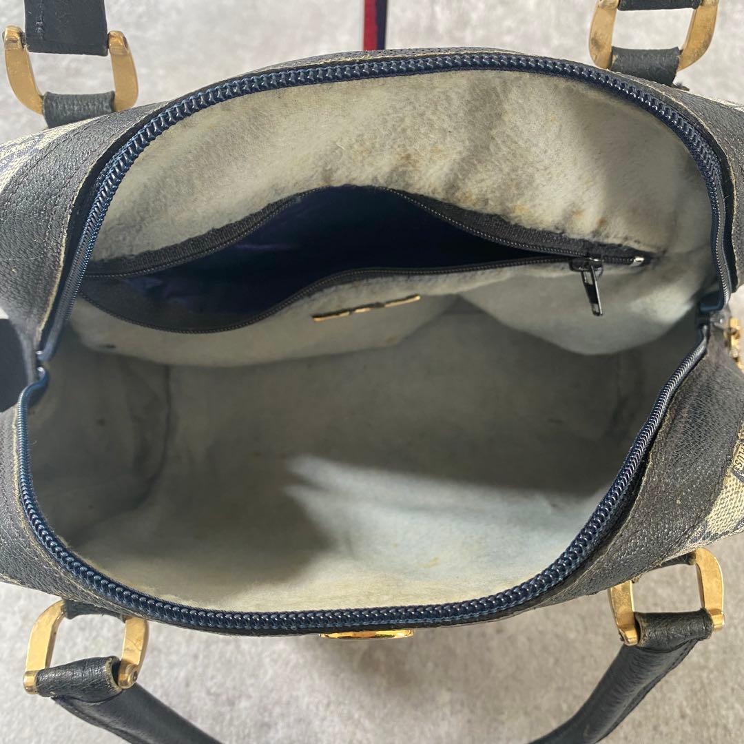 GUCCI オールドグッチ　ミニ　ボストンバッグ　シェリーライン　GGスプリーム