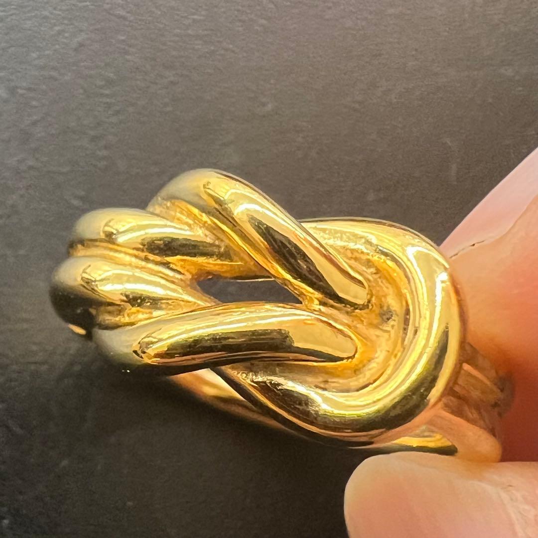HERMES エルメス スカーフリング ゴールド