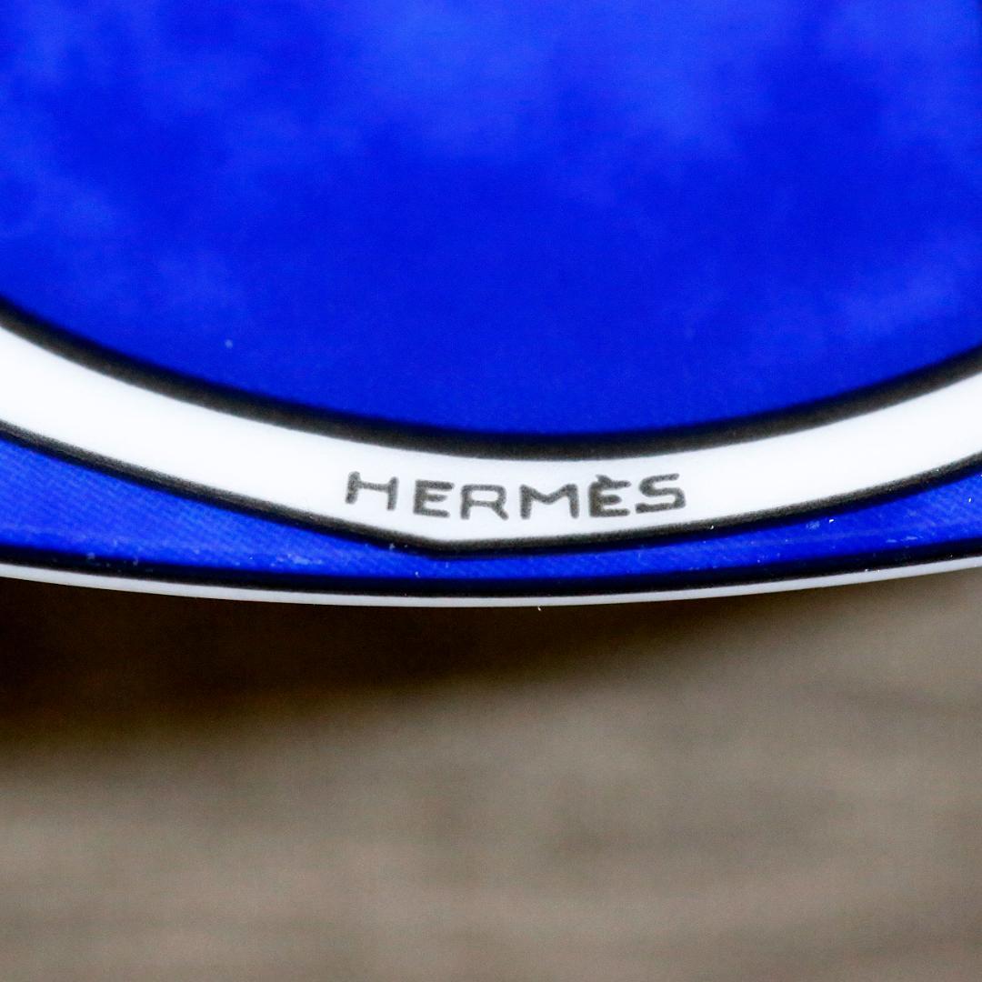 【レア極美品】エルメス ブルーダイユール プレート 送料込み