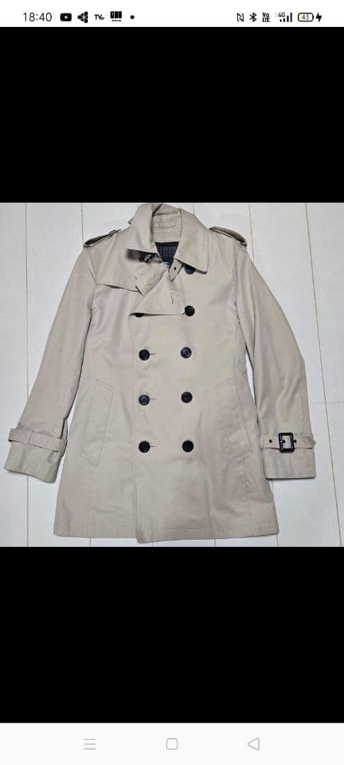 BURBERRY BLACKLABEL ベージュトレンチコート Sサイズ