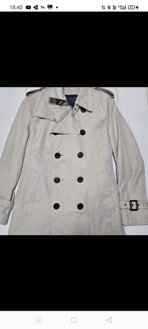 BURBERRY BLACKLABEL ベージュトレンチコート Sサイズ