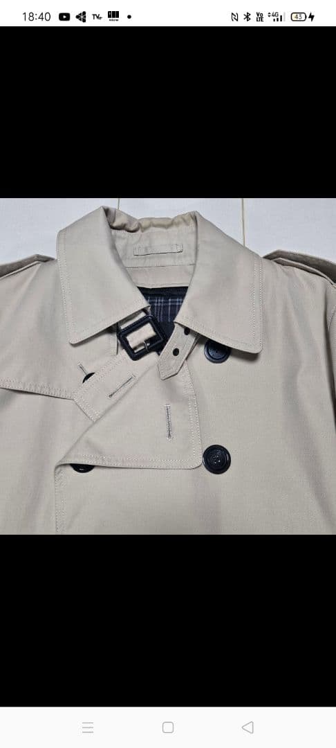 BURBERRY BLACKLABEL ベージュトレンチコート Sサイズ