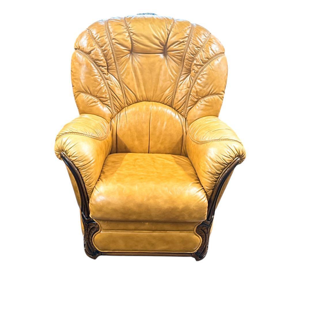 美品1人掛けソファ シングルソファ アームソファ　1脚