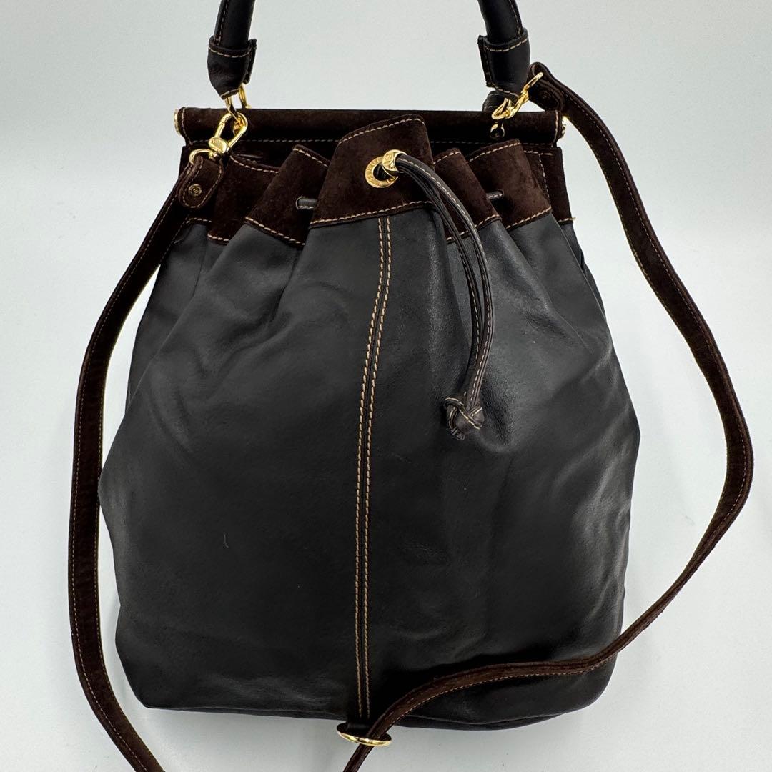 FENDI フェンディ レザー スエード 2way リュックサック トートバッグ