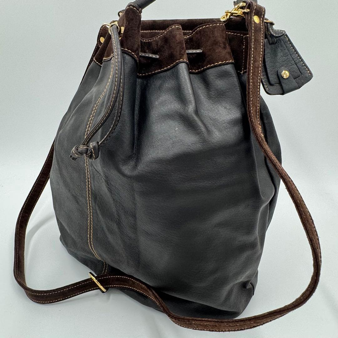 FENDI フェンディ レザー スエード 2way リュックサック トートバッグ