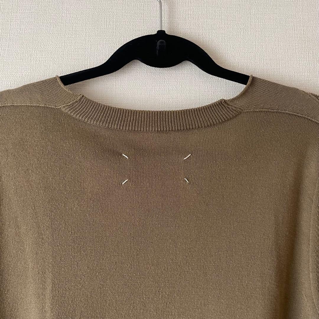 MaisonMargiela メゾンマルジェラ　Vネックガーディガン　ベージュ