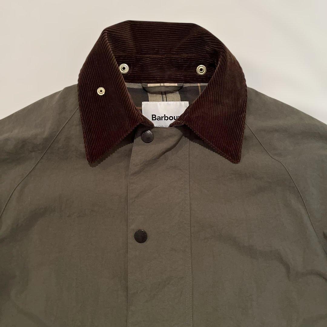 【美品】Barbour バブアーBURGHLEY SP　カーキ系　サイズ36