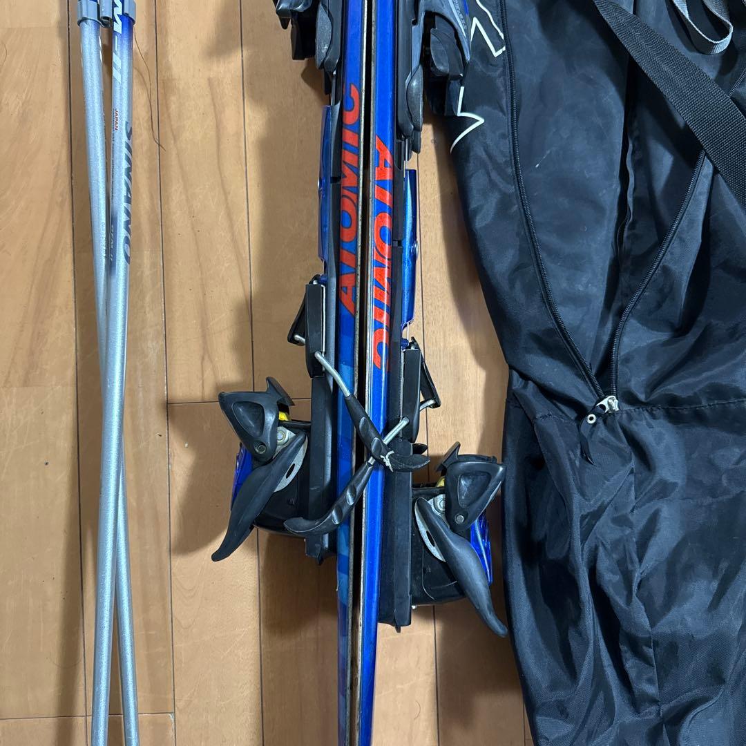 Atomic 7.2 スキー 158cm ストック ケース付き