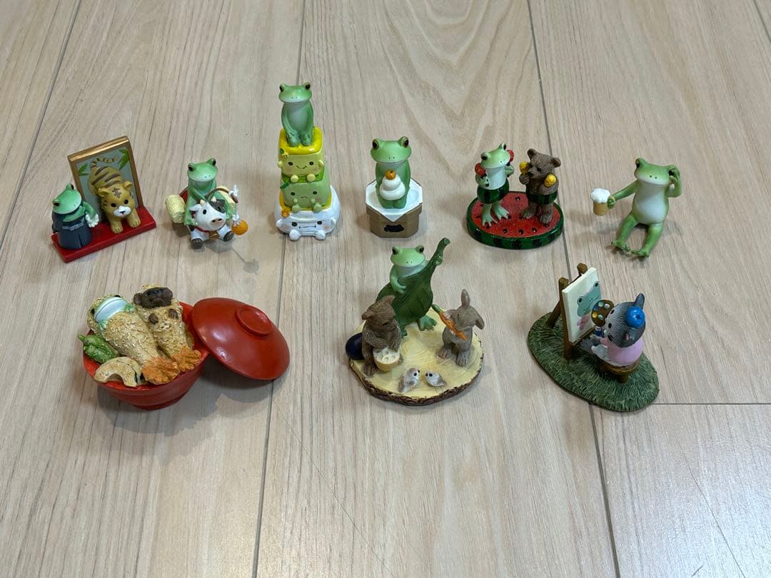 ダイカイ【Copeau】かえるのコポー 置物 ＊お野菜バンド/コポミの絵画＊