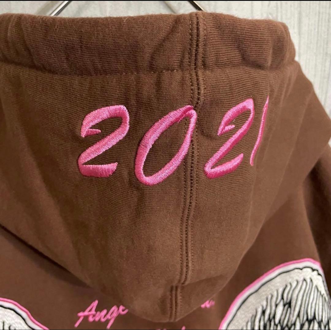 【希少最高カラー】シュプリーム　バック刺繍デザイン　プルパーカー　XL