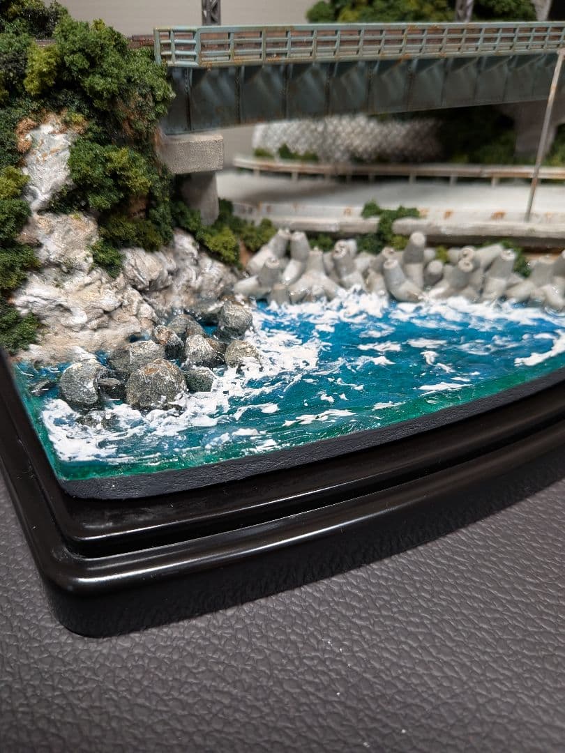 No.61鉄道Nゲージジオラマ車両、バス等付き