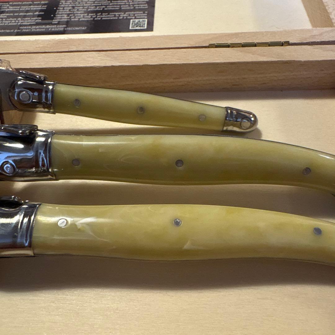 【未使用】貴重！ライヨールLaguiole チーズナイフ3本セット