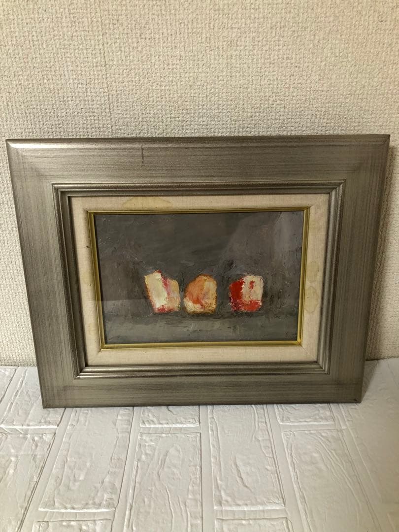 油絵（桃）もも　モモ