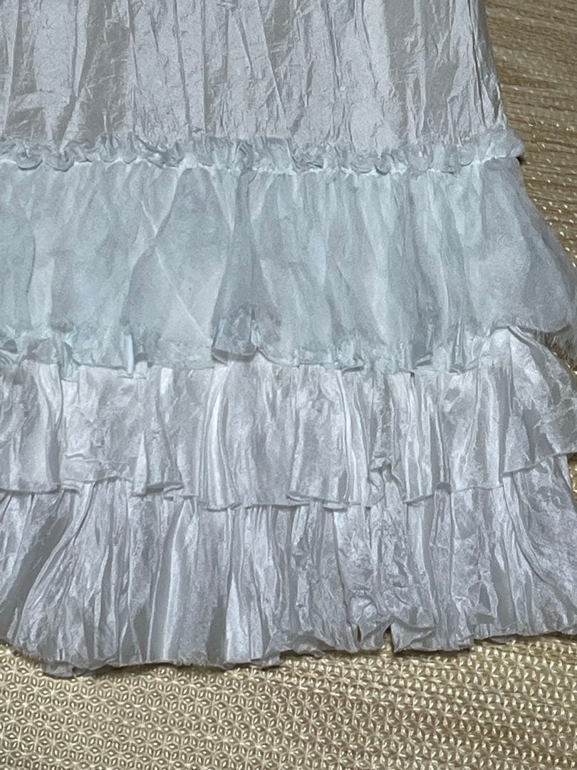DOSA 白　シルク100% ドーサ　ラッフル　スカート サイズ2