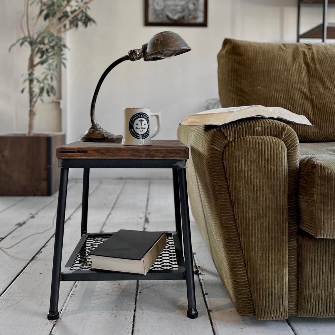 インダストリアルブランチ【サイドテーブル（展示品）】アイアン家具/ハンドメイド