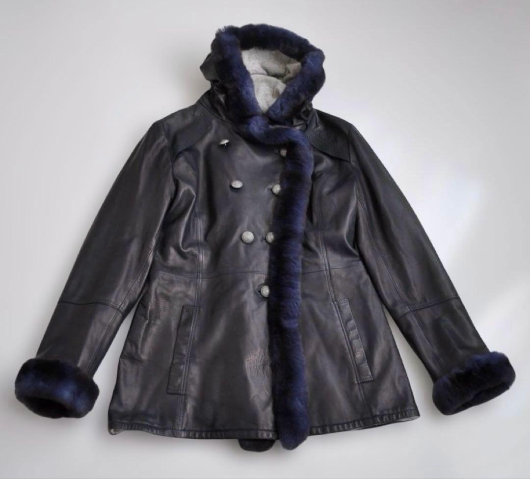 伊 ARTICO ♡ 柔らかレザーミンクコート 裏カシミヤ