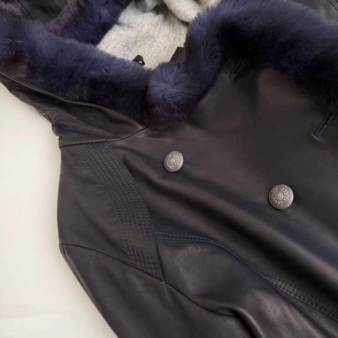 伊 ARTICO ♡ 柔らかレザーミンクコート 裏カシミヤ