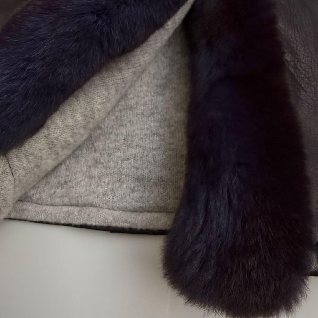 伊 ARTICO ♡ 柔らかレザーミンクコート 裏カシミヤ