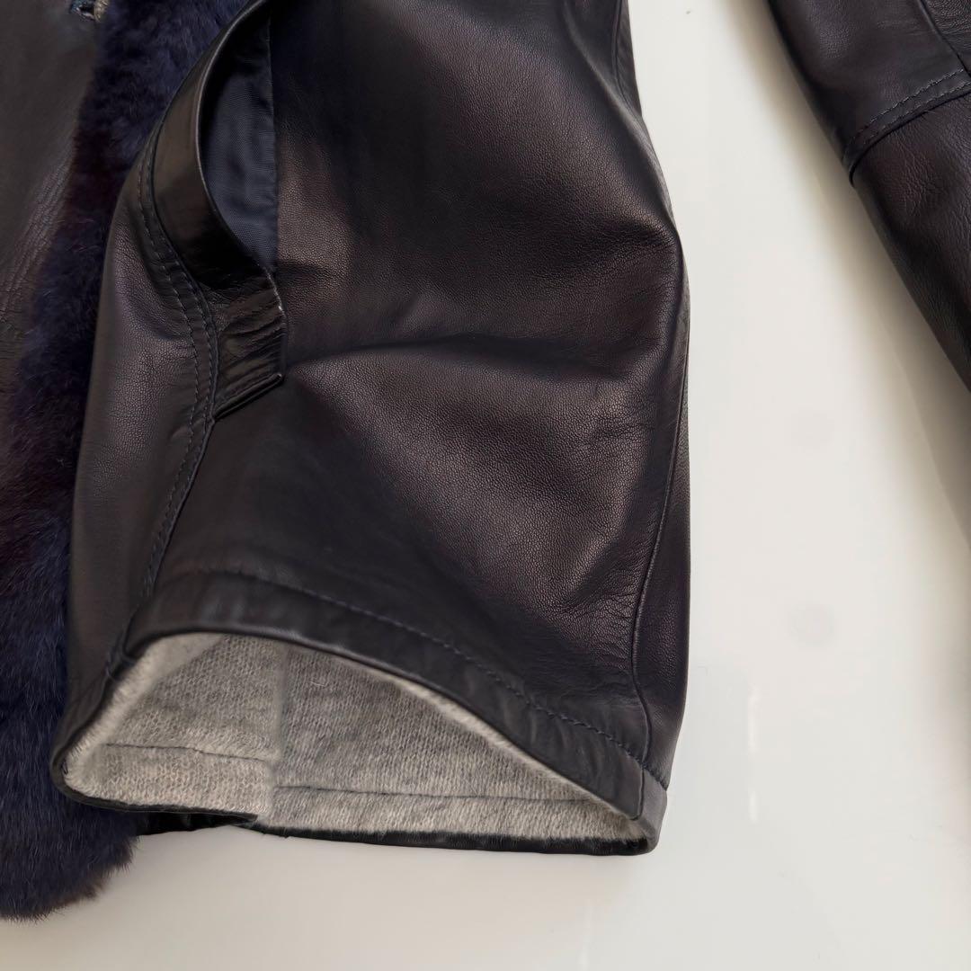 伊 ARTICO ♡ 柔らかレザーミンクコート 裏カシミヤ