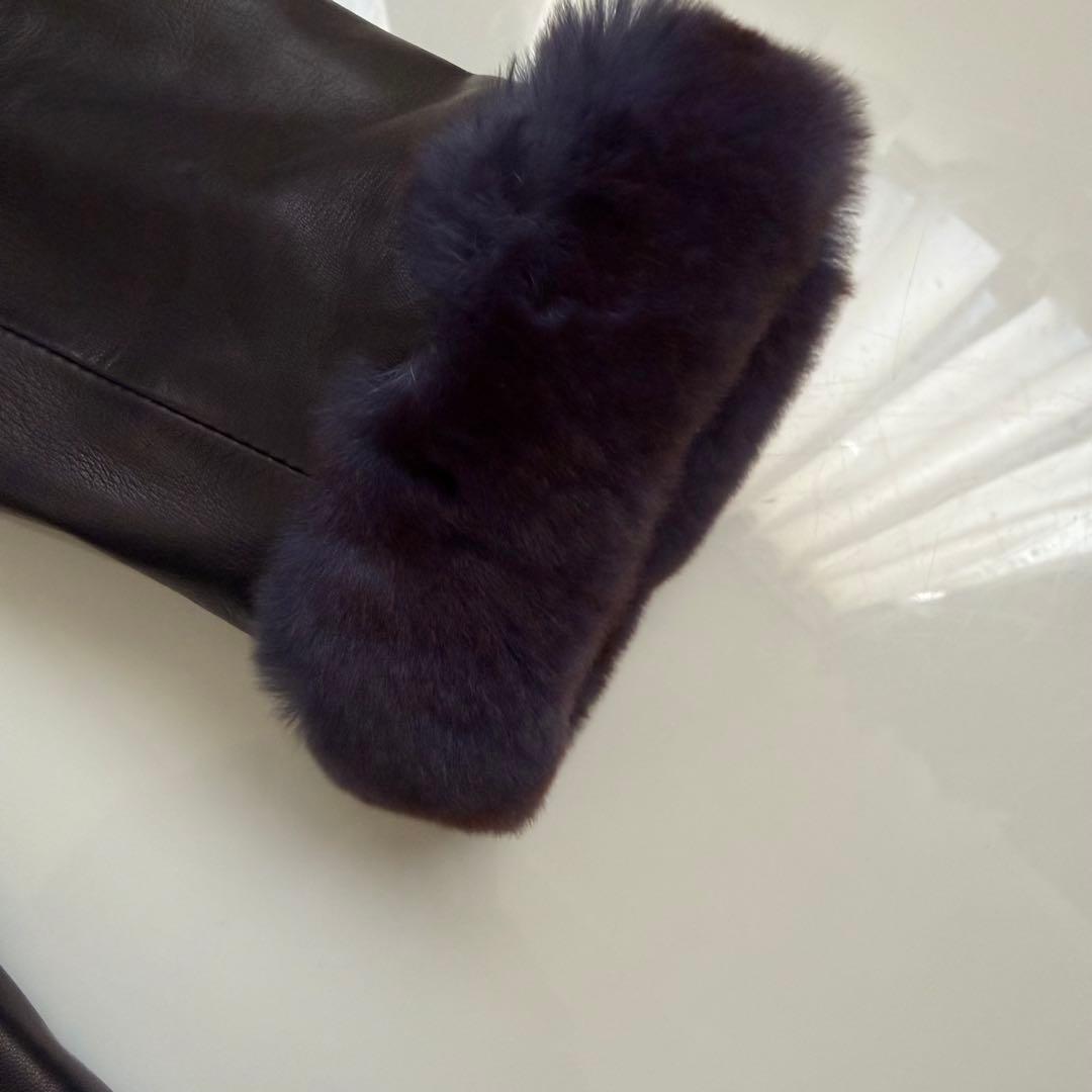 伊 ARTICO ♡ 柔らかレザーミンクコート 裏カシミヤ