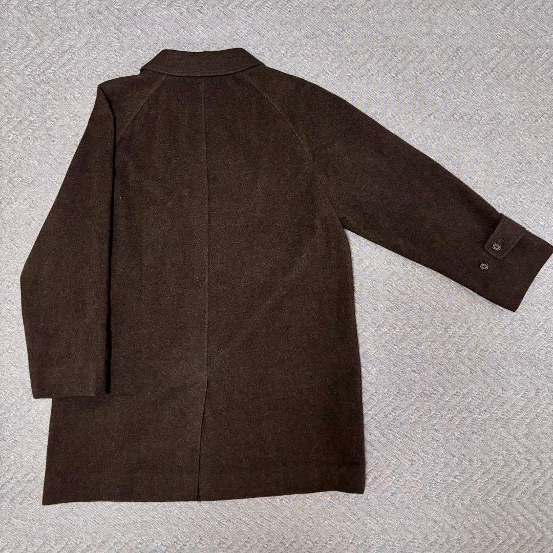 Aquascutum バルマカーン コート ステンカラー ブラウン カシミヤ