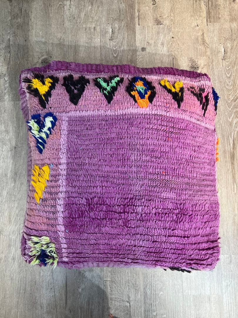 モロッコラグリメイク ハート プフ オットマンカバー 22000円