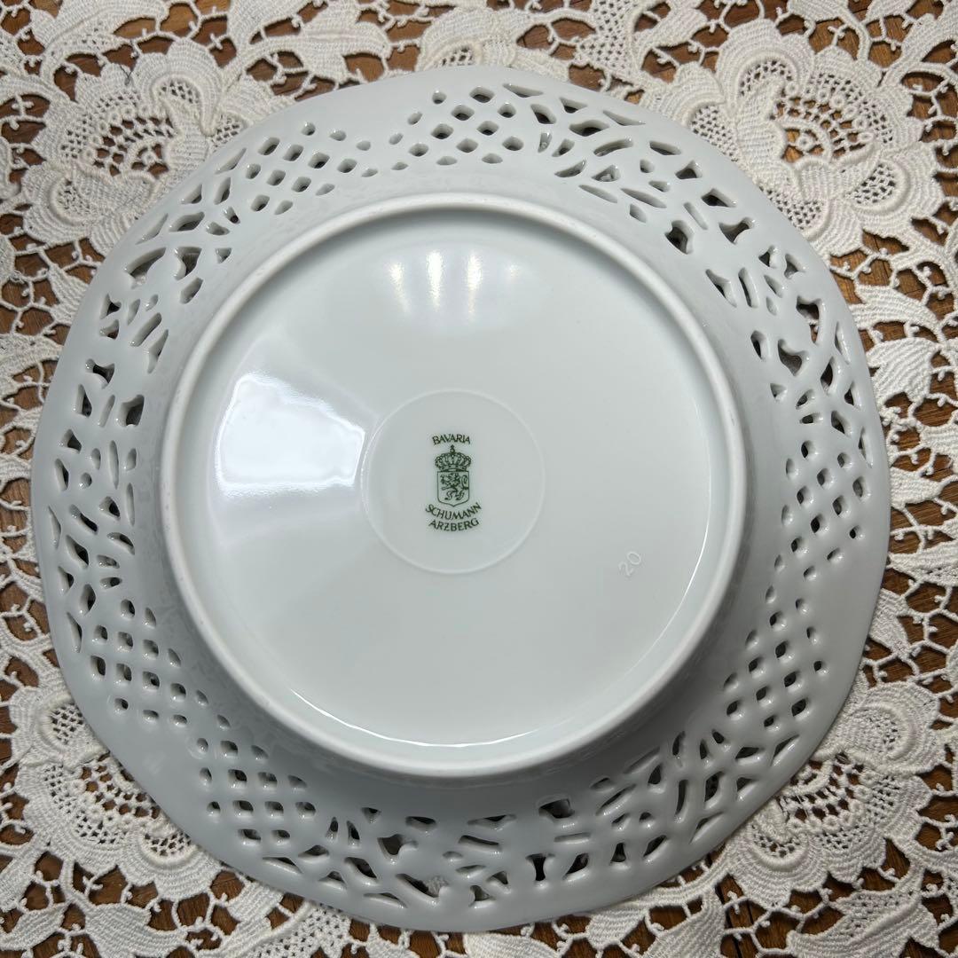 ②ドレスデンフラワー シューマンババリア プレート　3枚セット