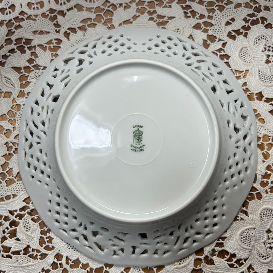 ②ドレスデンフラワー シューマンババリア プレート　3枚セット