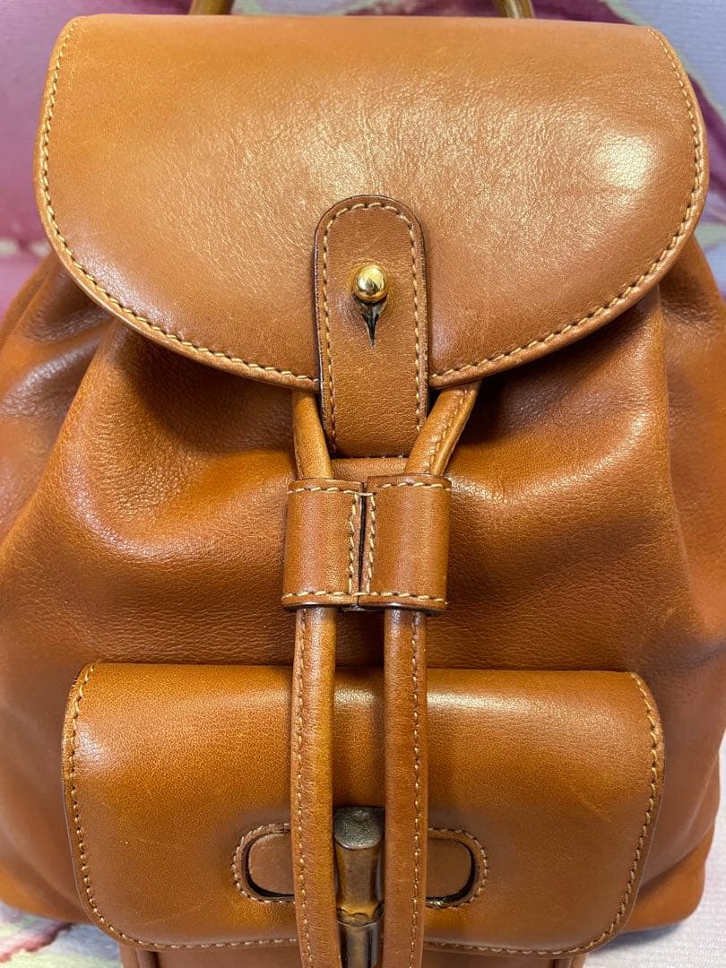 お値下げ可♡GUCCI グッチ バンブー レザー ミニリュック