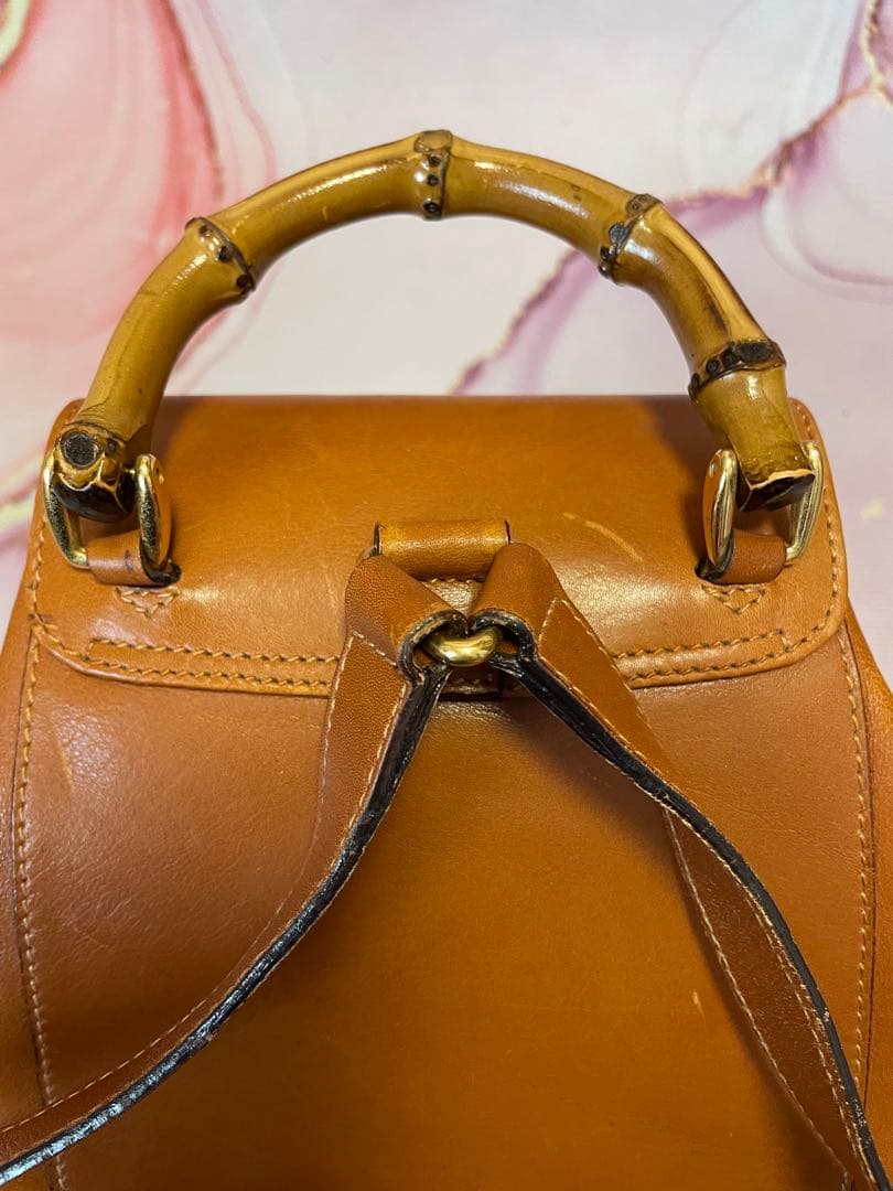 お値下げ可♡GUCCI グッチ バンブー レザー ミニリュック