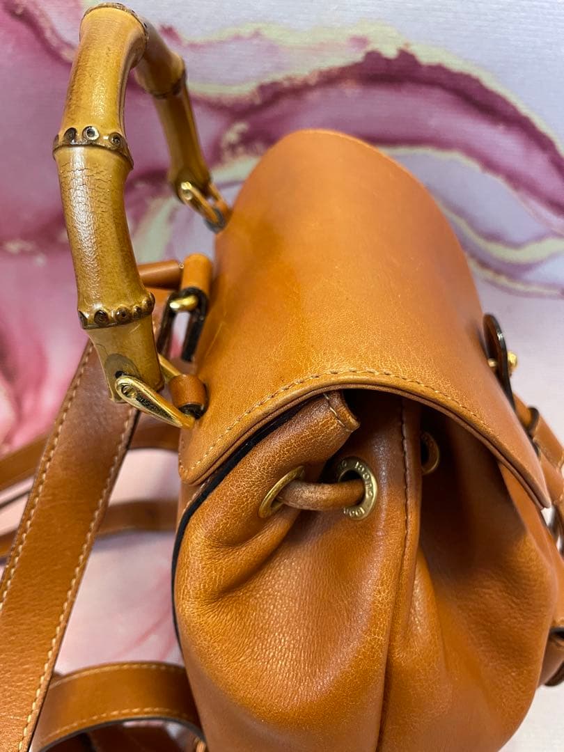 お値下げ可♡GUCCI グッチ バンブー レザー ミニリュック