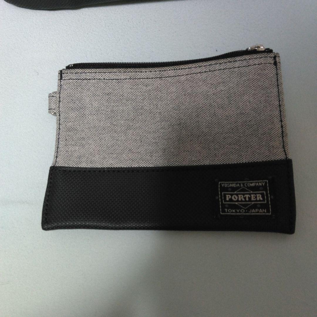 PORTER グレー トートバッグ ポーチ付き 男女兼用