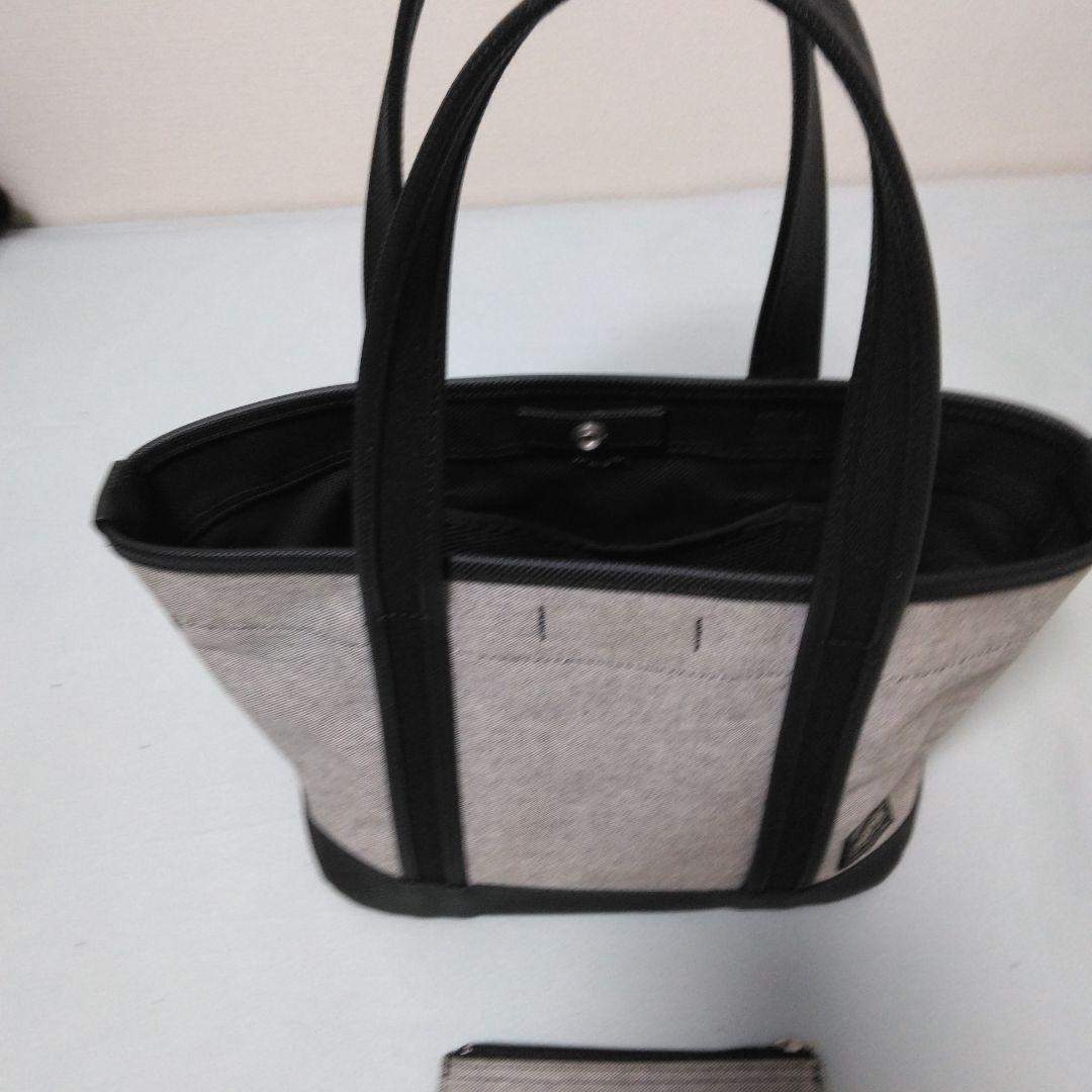 PORTER グレー トートバッグ ポーチ付き 男女兼用